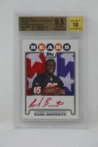 2008 Topps Rookie Premiere AU Red Ink #RPRAEB Earl Bennett Beckett 9.5 GEM MINT - Bild 1 von 7