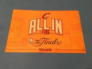 LEBRON JAMES 2016 CLEVELAND CAVALIERS FINALS POSTER ALL-IN with ROSTERS - Foto 1 di 4