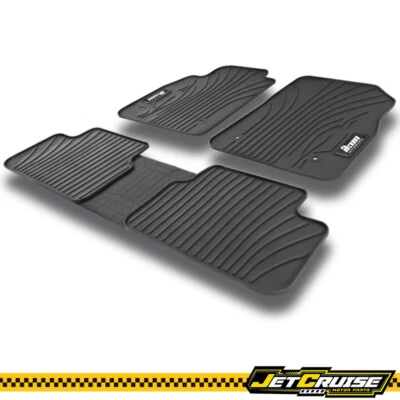 Se adapta a 08-16 Chevy Cruze alfombrillas forro para todo tipo de clima 5 piezas látex negro Foto 1 de 4