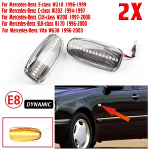 2X Seitenblinker Blinker Für Mercedes-Benz W202 W210 W208 R129 R170 R171 W163 - Afbeelding 1 van 10