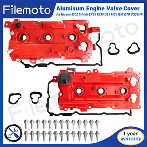 Aluminum Valve Cover for Nissan 350Z Infiniti EX35 FX35 G35 M35 Q50 Q70 VQ35HR - Picture 1 of 7