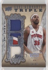 2008-09 UD Premier Rare Remnants Triples Jersey /50 Rasheed Wallace Triple Patch
