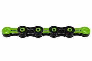 Cadena de Bicicleta KMC Recubrimiento Diamante Negro Verde 116 Eslabones Bicicleta 10 Velocidades - Imagen 1 de 1