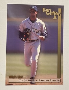 1995 Megacards Wish List Ken Griffey Jr. #11, Seattle Mariners. Mint/Near Mint.