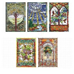 Static Window Film Translucent Frosted Stained Church Glass Sticker Privacy SALE - Picture 1 of 18