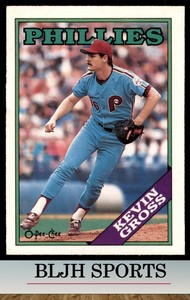 1988 O-Pee-Chee #20 Kevin Gross  Philadelphia Phillies