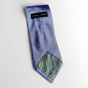 Corbata Robert Talbott Carmel Hecha a Mano Seda Cuello Paisley Púrpura Rosa Tejida EE. UU. - Imagen 1 de 6