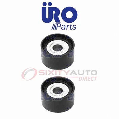 2 pc URO Drive Belt Idler Pulley for 2012 Mercedes-Benz R350 3.0L V6 - ab Foto 1 de 4