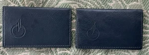 PAIR “OCEANIA CRUISES”-CABIN CARD-KEY PASS CARD ID LEATHER HOLDERS - Picture 1 of 3