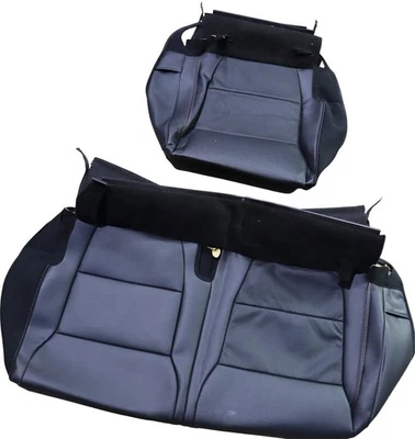 21-23 Ford F150 LARIAT Crew Cab Black Leather Rear Bottom Seat Covers NTO OEM - Изображение 1 из 4
