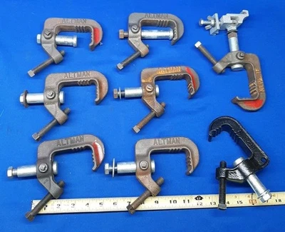 LOT OF 8 ALTMAN STAGE STUDIO THEATRE PIPE LIGHT CLAMPS STAGE LIGHTING CLAMP - Image 1 of 4