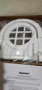 Ropnkot Roman Paws Interior Cat door XL - No Flap for Cats Up to 30 Ibs - White - Picture 1 of 7