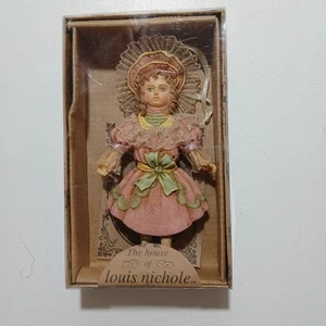The House Of Louis Nichole Victorian Doll Kurt Adler Christmas Ornament Pink 5 " - Picture 1 of 8