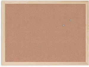 Cork Bulletin Board, 17 X 23 Inches, Light Birch Wood Frame (265U00-01) - Picture 1 of 11