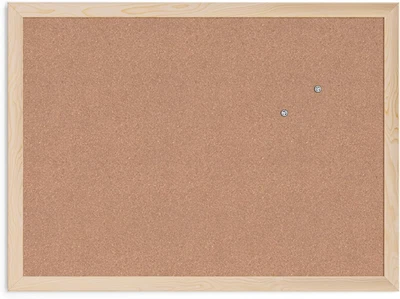 Cork Bulletin Board, 17 X 23 Inches, Light Birch Wood Frame (265U00-01) - Image 1 of 4
