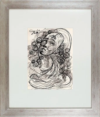 SALVADOR DALÍ - TINTA boceto antiguo - ¡gran arte!!!  Foto 1 de 2