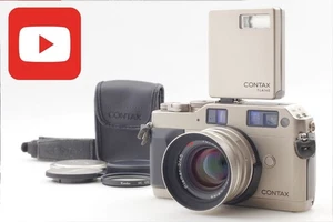 [N COMO NUEVA+ Cámara fotográfica Contax G1 35 mm con flash plano de 45 mm f/2 y TLA140 de Japón - Imagen 1 de 22