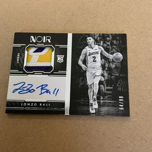 2017-18 Panini Noir Lonzo Ball #350 RC Rookie Patch Auto RPA #64/99 - Picture 1 of 2