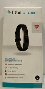 Fitbit Alta HR (FB408SBKL) Fitness Sleep Tracker Wristband Black Large Sealed - Bild 1 von 3