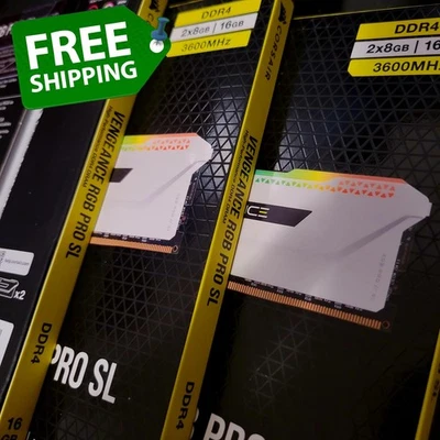 NUEVO SELLADO Corsair Vengeance RAM RGB Pro SL (2x8GB) DDR4 3600MHz (18-22-22-42) Foto 1 de 4