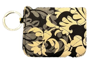 Vera Bradley Doppelfaltung Schlüsselanhänger Geldbörse Damen gesteppt Reißverschluss Tag und Nacht - Bild 1 von 9