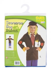 Fun Shack Kinder Vogelscheuche Junge Kostüm Alter 8-10 Jahre - Bild 1 von 1
