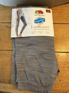 Women’s Fruit Of The Loom Waffle Thermal Pants Size Medium 8-10  New - Picture 1 of 4