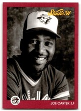 1991 STUDIO JOE CARTER TORONTO BLUE JAYS #133