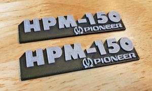 Pioneer HPM-150 Speaker Badge Emblem Logo Name Plate pair reproduction - Picture 1 of 5