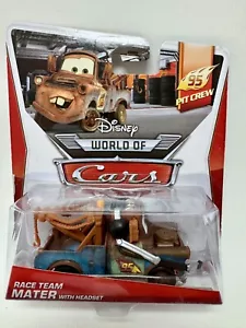 Disney World Of Cars 95 Pit Crew Race Team Mater with Headset Die-Cast Toy Car - Picture 1 of 9
