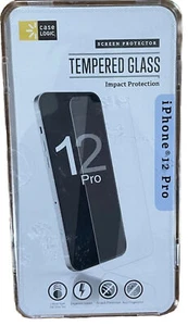 Case Logic Tempered Glass Transparent Screen Impact Protector iPhone 12 Pro - Picture 1 of 3