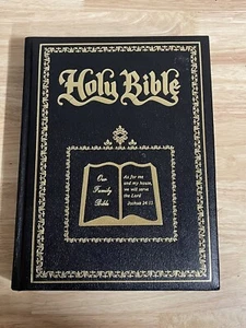 Holy Bible KJV GIANT Print Dictionary Red Letter 1984 Dugan 712 BUFFALO LEATHER - Picture 1 of 8