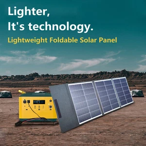 150W Lightweight Foldable Solar Panel Folding Power Bank fr Outdoor Camping V2E2 - Picture 1 of 9