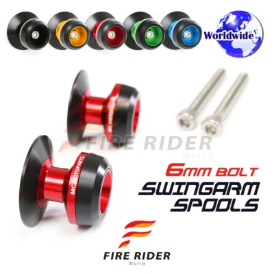 Carretes basculantes traseros Billet Red M6 Twall para Caponord 1200 13 14 15 16 17 Foto 1 de 4