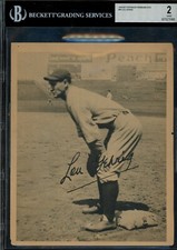 1934 R310 Butterfinger Lou Gehrig BVG 2 GD Yankees HOF Baseball Card