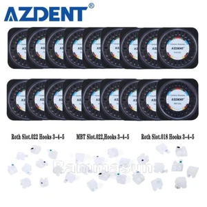 Dental Kieferorthopädische Keramik Brackets MBT Roth 022/018 345 Haken Zahnspange AZDENT - Bild 1 von 30
