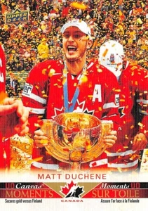 2021-22 UD Tim Hortons Team Canada Canada Moments Canvas #CM10 Matt Duchene - Picture 1 of 3