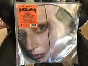 LADY GAGA MAYHEM 162 DBL PICTURE DISC WITH EXCLUSIVE BONUS TRACK VINYL IN HAND - Picture 1 of 6