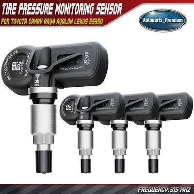 Sensor de monitoreo de presión de neumáticos 4x 315 MHz TPMS para Toyota Camry RAV4 Lexus RC F Foto 1 de 4