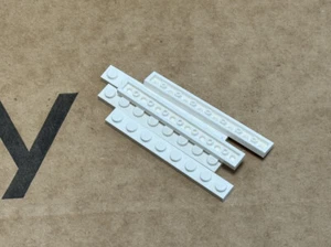 LEGO Parts - Piastra bianca 1 x 8 - n. 3460 - QTY 5 - Foto 1 di 1