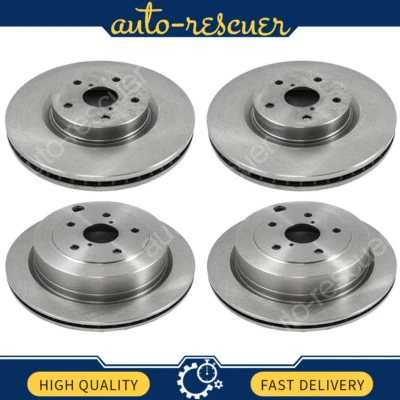 DuraGo Front Rear Disc Brake Rotor 4x for 2006 till 2007 Subaru B9 Tribeca - Imagem 1 de 4