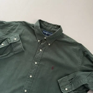 Ralph Lauren Shirt Mens XL - Green Long Sleeve Button Down - Blake Cut - Vintage - Picture 1 of 6