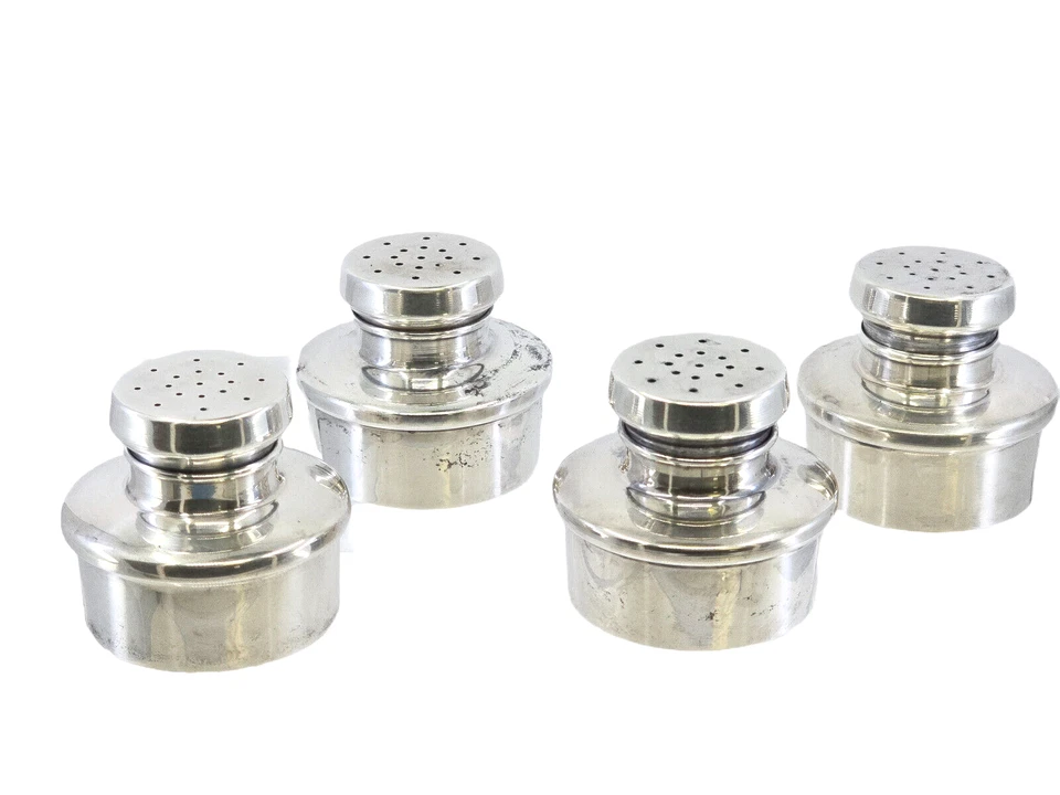 BALDWIN & MILLER 432 实心纯银复制品 PAUL REVERE 盐胡椒摇椅 — 第 1/4 张图片