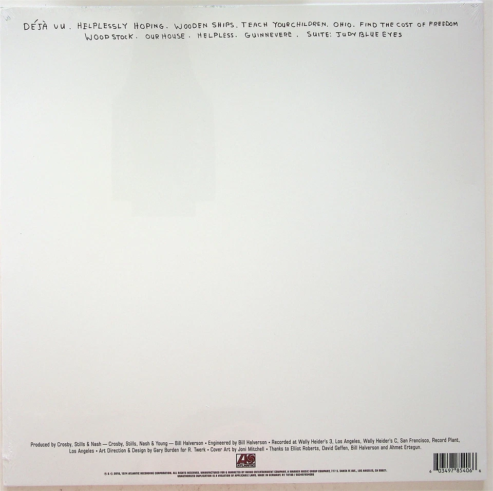 CROSBY STILLS NASH & YOUNG CSNY, So Far The Best of LP (NEW* 2018 Vinyl) 1974 RE - Image 1 of 3