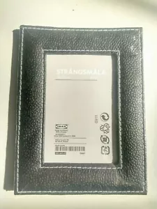 Ikea Strangsmala Bilderrahmen 4"" x 6"" Kunstleder außen NEU - Bild 1 von 2