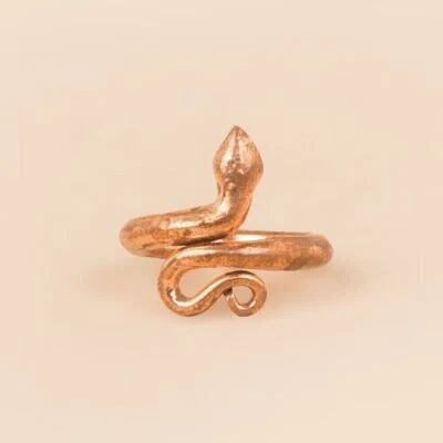 Isha Life Consecrated Copper Ring Sarpa Sutra Snake Rings Medium Size - Image 1 of 4