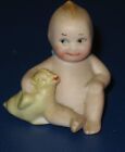 OUR LAST VINTAGE ROSE O'NEILL MINI KEWPIE DOLL WITH CHICKEN