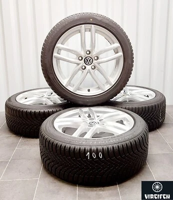 VW Caddy 2K Passat Skoda Karoq Superb 17 Zoll Winterreifen Winterräder 8,5mm - Bild 1 von 4