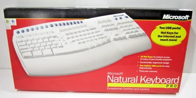 Microsoft Natural Keyboard Pro Model # RT 9401 With Box Great Condition - Image 1 of 4
