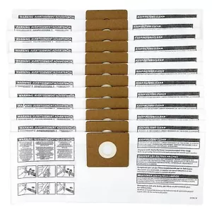 12 Pack 90668 Type B Filter Bags Compatible With Shop Vac 22.5 Gallon Dust Colle - Picture 1 of 8